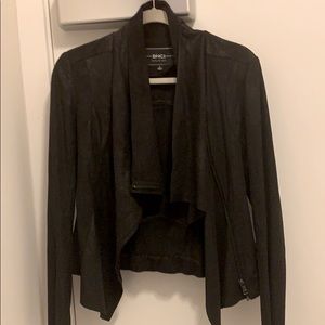 Suede moto jacket